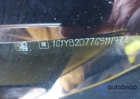 2016 Chevrolet Corvette Stingray из США, поврежденный, VIN 1G1YB2D77G5111974